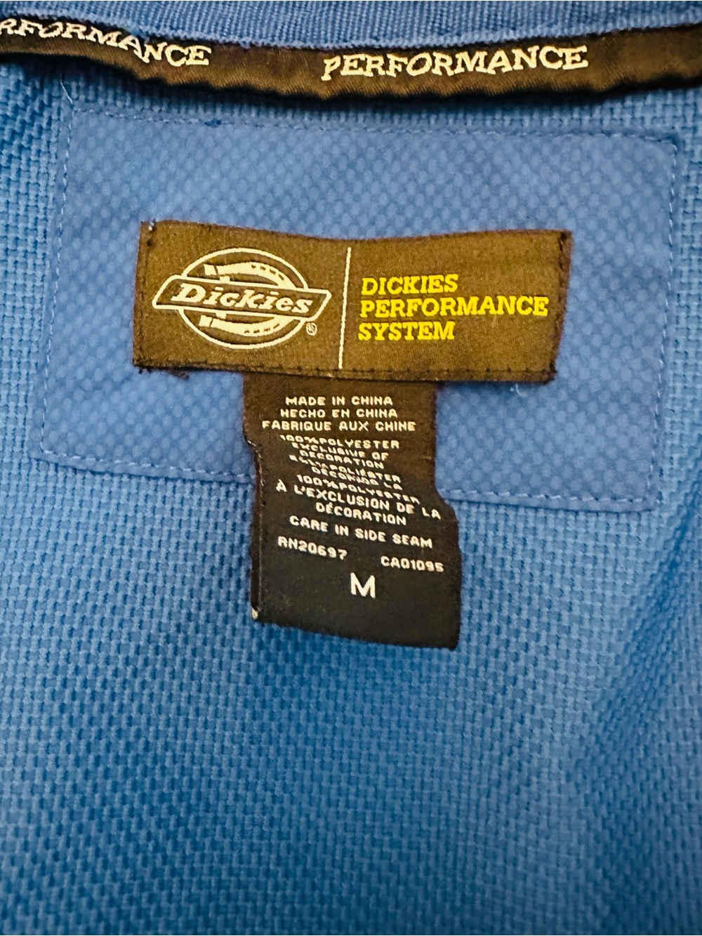 Dickies Bright Royal Blue Althetic Mesh Jacket Womens Medium - Picture 8 of 8